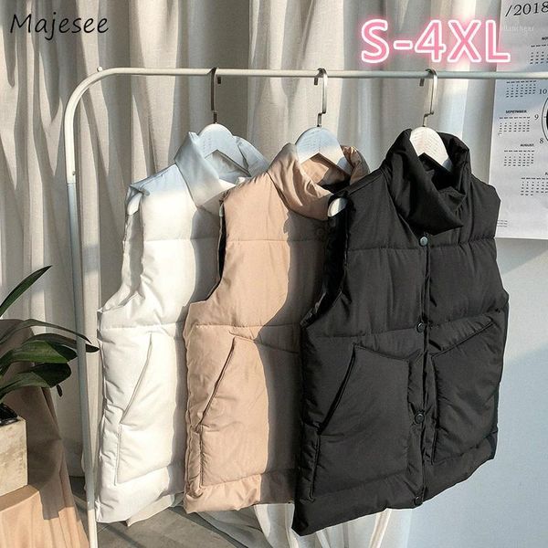 men winter vest thicken solid chic large size s-4xl loose simple all-match sleeveless cotton waistcoats warm trendy male outwear1, Black;white
men winter vest thicken solid chic large size s-4xl loose simple all-match sleeveless cotton waistcoats warm trendy male outwear1, Black;white