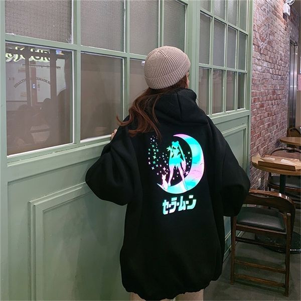 oversized hoodie women sailor moon velvet reflective cartoon women loose casual long sleeve pullover streetwear sweatshirt y200915, Black
oversized hoodie women sailor moon velvet reflective cartoon women loose casual long sleeve pullover streetwear sweatshirt y200915, Black