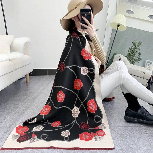 autumn winter cashmere scarf women designer double-sided camellia print blanket scarves ladies shawl and wraps my20261, Blue;gray
autumn winter cashmere scarf women designer double-sided camellia print blanket scarves ladies shawl and wraps my20261, Blue;gray