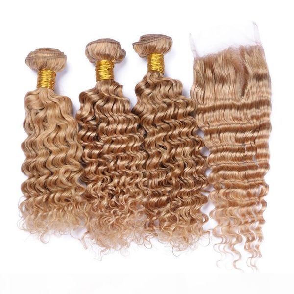 9a #27 honey blonde malaysian hair with closure strawberry blonde malaysian human hair 3bundles with deep wave 4x4 lace closure part, Black
9a #27 honey blonde malaysian hair with closure strawberry blonde malaysian human hair 3bundles with deep wave 4x4 lace closure part, Black
