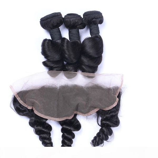 new arrival virgin hair ear to ear full lace frontals with hair bundles loose wave virgin human hair weaves with lace frontals, Black
new arrival virgin hair ear to ear full lace frontals with hair bundles loose wave virgin human hair weaves with lace frontals, Black