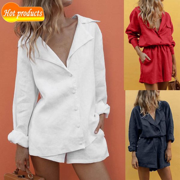 2 female ensemble 2020 v thin neck cotton lapel button temperament suit shorts causal summer beach p80f, Gray
2 female ensemble 2020 v thin neck cotton lapel button temperament suit shorts causal summer beach p80f, Gray