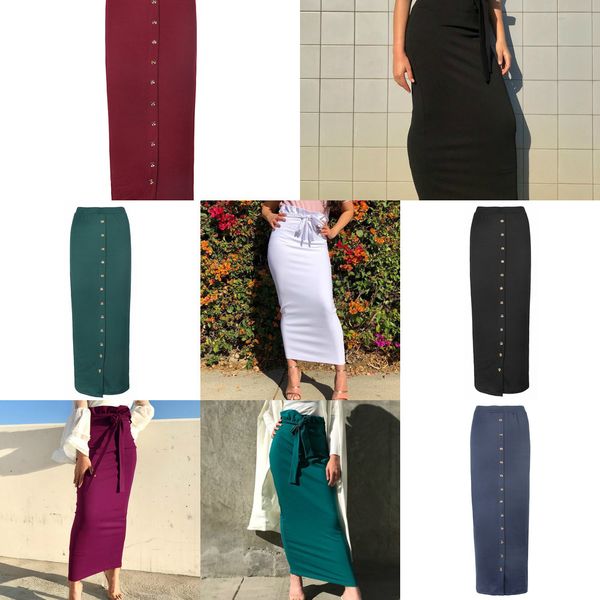 winter autumn high waist women skirts muslim buttons bodycon sheath long skirt femme pencil skirts solid streetwear gv799 q1209, Black
winter autumn high waist women skirts muslim buttons bodycon sheath long skirt femme pencil skirts solid streetwear gv799 q1209, Black