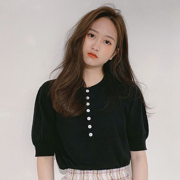 tee women's t-shirts fashion casual solid tshirt short sleeve round collar female clothing, White
tee women's t-shirts fashion casual solid tshirt short sleeve round collar female clothing, White