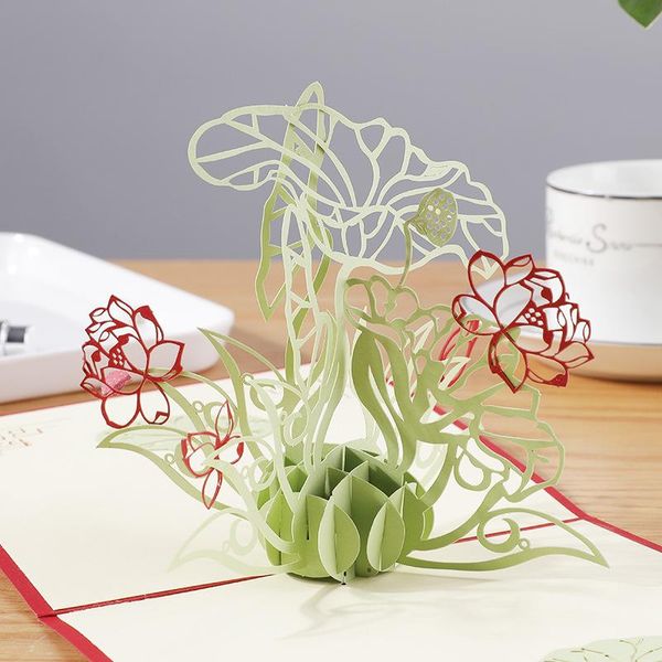 creative exquisite stereo lotus he card 3d hollow out paper sculpture birthday thank folding message card holiday cards
creative exquisite stereo lotus he card 3d hollow out paper sculpture birthday thank folding message card holiday cards