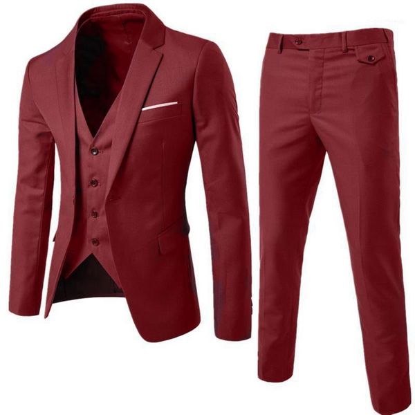 thin blazers pants vest 3 pieces social suit men fashion solid business suit set casual large size mens wedding suits 5xl11, White;black
thin blazers pants vest 3 pieces social suit men fashion solid business suit set casual large size mens wedding suits 5xl11, White;black