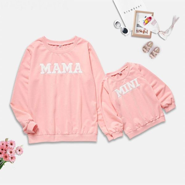 mini mama letter printed family matching hoodies outfits clothes pink long sleeve sweatshirt for mother and daughter fall winter1, Blue
mini mama letter printed family matching hoodies outfits clothes pink long sleeve sweatshirt for mother and daughter fall winter1, Blue