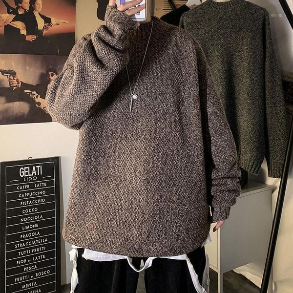 winter sweater men's warm fashion retro casual knitted pullover men wild loose korean knitting sweaters mens clothes -3xl1, White;black
winter sweater men's warm fashion retro casual knitted pullover men wild loose korean knitting sweaters mens clothes -3xl1, White;black