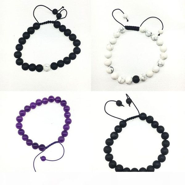 adjustable braided rope healing lava chakra beads bracelet for men women reiki prayer stones jewelry, Black
adjustable braided rope healing lava chakra beads bracelet for men women reiki prayer stones jewelry, Black