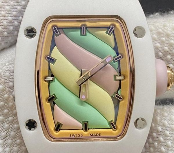 rm-07 bon bon series montre de luxe автоматические часы 6t51 автоматическое механическое движение белый керамический корпус резиновый резина, Slivery;brown
rm-07 bon bon series montre de luxe автоматические часы 6t51 автоматическое механическое движение белый керамический корпус резиновый резина, Slivery;brown