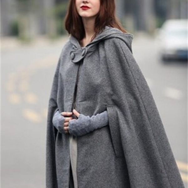 zogaa women's cloaks of solid vintage design thick medieval length ground hood q93u, Black
zogaa women's cloaks of solid vintage design thick medieval length ground hood q93u, Black