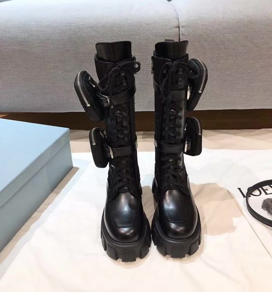 2021 original style prabrands new martin boots women pocket bag muffin platform ankle boot mid-tube knight boots motorcycle shoes, Black
2021 original style prabrands new martin boots women pocket bag muffin platform ankle boot mid-tube knight boots motorcycle shoes, Black