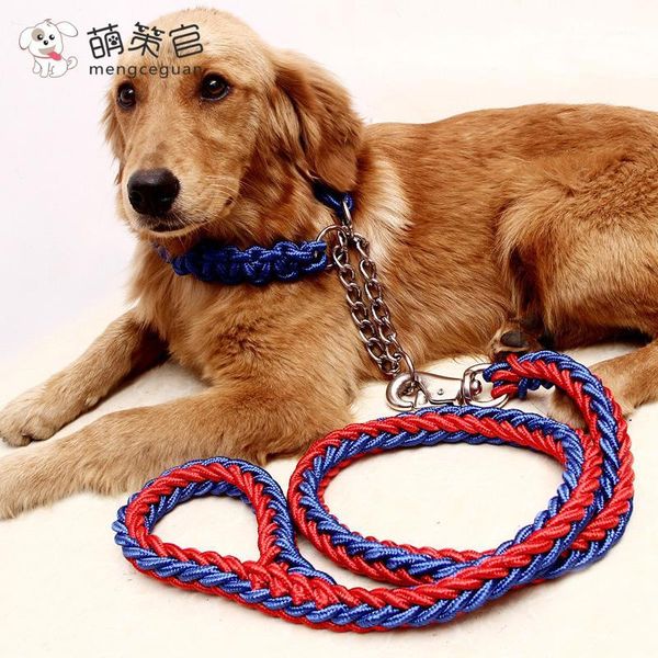 dog collars & leashes pet double strand rope large metal p chain buckle 12 color traction collar set for big dogs 1.3m length1
dog collars & leashes pet double strand rope large metal p chain buckle 12 color traction collar set for big dogs 1.3m length1