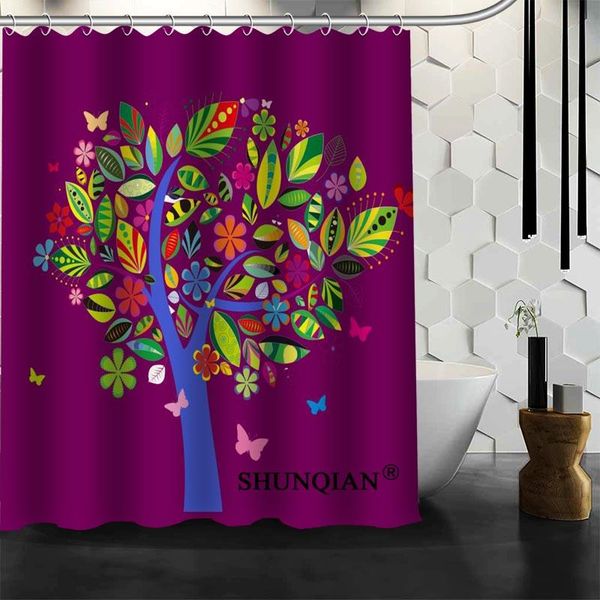 shower curtains custom cartoon tree curtain bathroom accessories polyester fabric with holes
shower curtains custom cartoon tree curtain bathroom accessories polyester fabric with holes