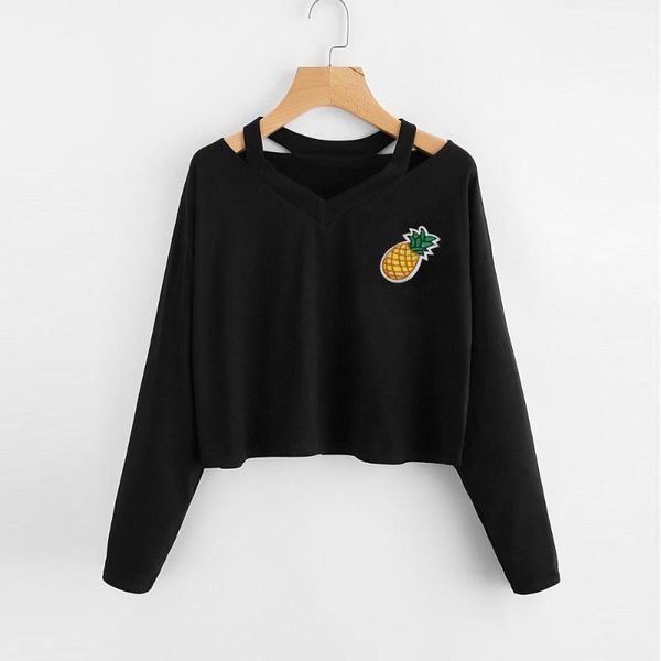 fashion women pineapple printed short sweatshirt long sleeve casual hoodies blouse bluza damska sudadera mujer felpe donna1, Black
fashion women pineapple printed short sweatshirt long sleeve casual hoodies blouse bluza damska sudadera mujer felpe donna1, Black