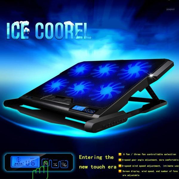 lapcooler six led cooling fan dual usb silent notebook cooler touch screen to adjust the wind speed for 12-15.6 inch lap
lapcooler six led cooling fan dual usb silent notebook cooler touch screen to adjust the wind speed for 12-15.6 inch lap
