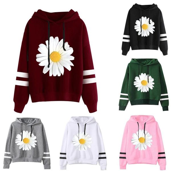 jaycosin women sweatshirts stripe long sleeve daisy printed hoodie sweatshirt jumper autumn casual loose hooded pullover, Black
jaycosin women sweatshirts stripe long sleeve daisy printed hoodie sweatshirt jumper autumn casual loose hooded pullover, Black