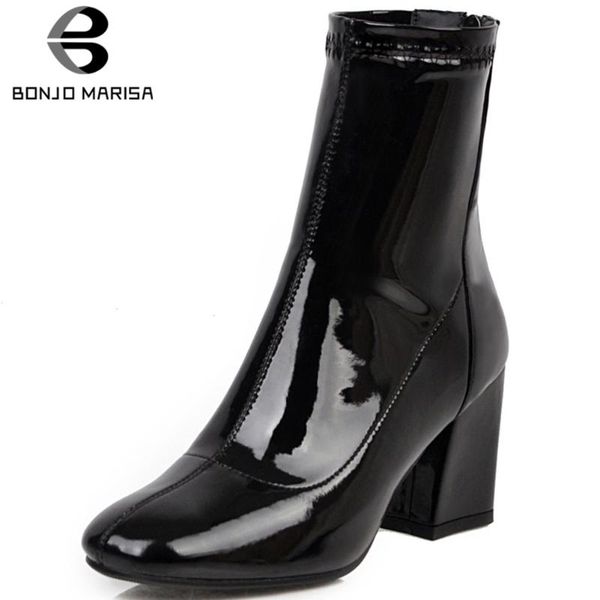 boots bonjomarisa plus size 33-46 fashion patent pu booties ladies party ankle women 2021 high heels shoes woman, Black
boots bonjomarisa plus size 33-46 fashion patent pu booties ladies party ankle women 2021 high heels shoes woman, Black