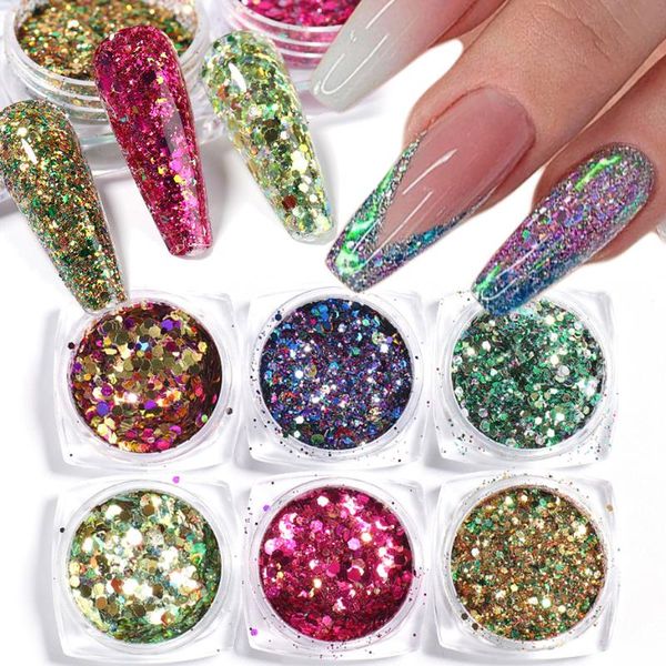 nail glitter 6pcs 3d mermaid sequins paillette flake gel polish powder scales acrylic eye dust pigment decoration sa1539-32, Silver;gold
nail glitter 6pcs 3d mermaid sequins paillette flake gel polish powder scales acrylic eye dust pigment decoration sa1539-32, Silver;gold
