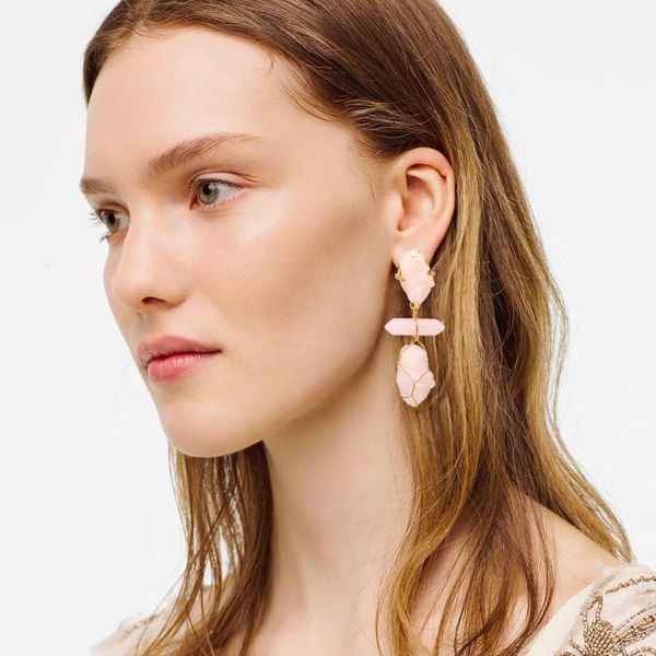 hand-woven pink gemstone earrings all-match geometric asymmetric ear pendant women's jewelry hand-wo jlleju, Black
hand-woven pink gemstone earrings all-match geometric asymmetric ear pendant women's jewelry hand-wo jlleju, Black