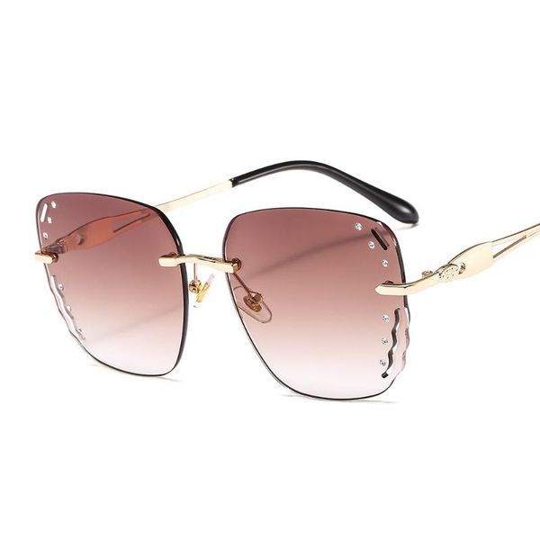 new personality trends frameless wavy frame sunglasses women diamond female glasses, White;black
new personality trends frameless wavy frame sunglasses women diamond female glasses, White;black