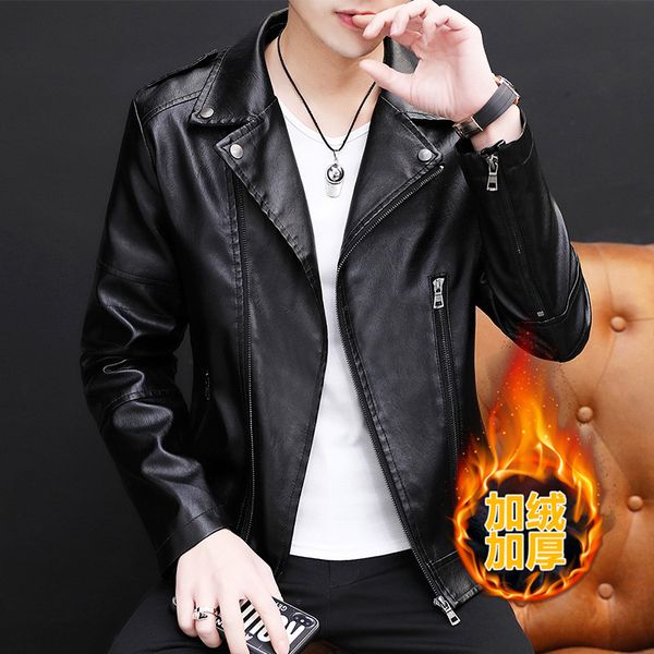 autumn and winter 2020 new youth pu clothes korean slim fit motorcycle leather trend jacket men's, Black;brown
autumn and winter 2020 new youth pu clothes korean slim fit motorcycle leather trend jacket men's, Black;brown