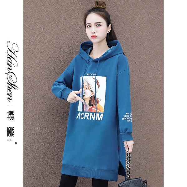 cashmere thickened sweater women's middle long style new loose korean hooded junior jacket in autumn and winter 2020, Black 
cashmere thickened sweater women's middle long style new loose korean hooded junior jacket in autumn and winter 2020, Black