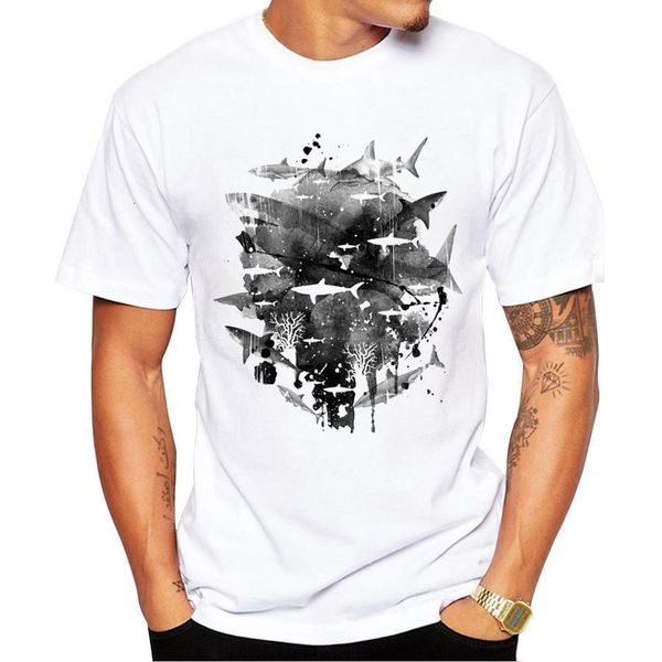 2018 short sleeve school of jaws men t shirt new fashion shark printed t-shirt o-neck cool retro tee shirts, White;black
2018 short sleeve school of jaws men t shirt new fashion shark printed t-shirt o-neck cool retro tee shirts, White;black