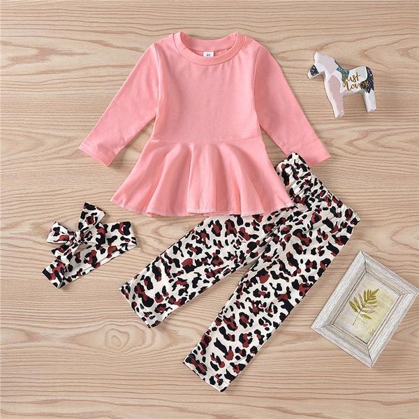 clothing sets autumn girls toddler born infant ruffles dress+leopard print pants trousers+headband outfits, White
clothing sets autumn girls toddler born infant ruffles dress+leopard print pants trousers+headband outfits, White