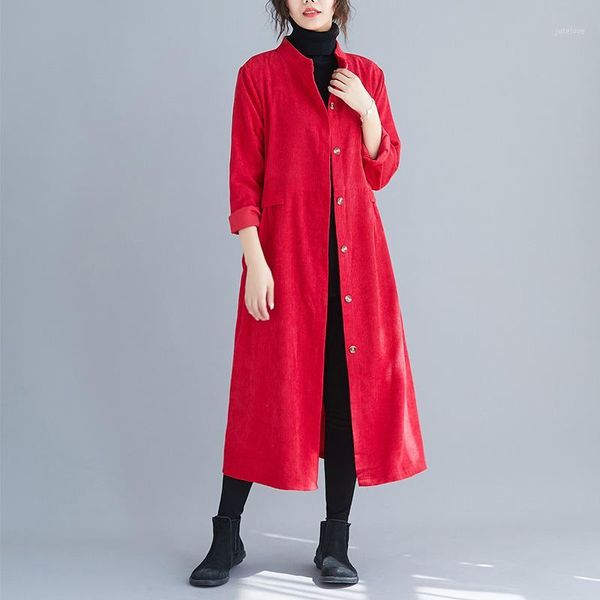 autumn winter women trench new big yards literary long-sleeved pure color female long sleeve coat loose casual women 1, Tan;black
autumn winter women trench new big yards literary long-sleeved pure color female long sleeve coat loose casual women 1, Tan;black