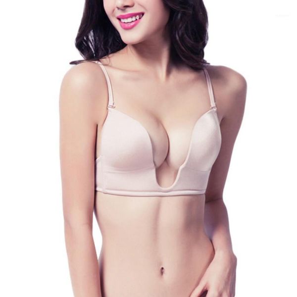 satin invisible plunge bra deep u backless bras women multi-way low cut push up seamless brassiere underwear1, Red;black
satin invisible plunge bra deep u backless bras women multi-way low cut push up seamless brassiere underwear1, Red;black