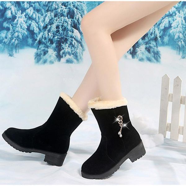 women snow boots winter shoes woman casual slip on new ladies warm plush ankle boots fur fashion female shoe chunky heel1, Black
women snow boots winter shoes woman casual slip on new ladies warm plush ankle boots fur fashion female shoe chunky heel1, Black