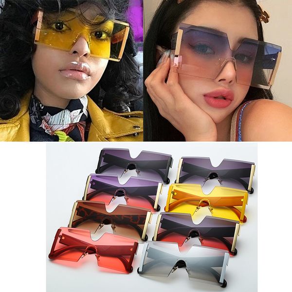 wholesale oversized square rimless sunglasses women men vintage shades buy more 30pcs by dhl ups fedex, White;black
wholesale oversized square rimless sunglasses women men vintage shades buy more 30pcs by dhl ups fedex, White;black