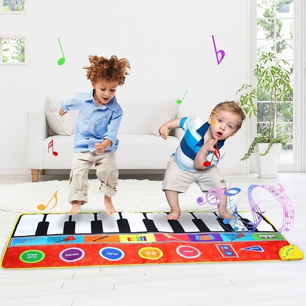148*60cm big size music piano carpets & 8 instruments guitar accordion violin sounds musical play mat educational toys for kids y200428
148*60cm big size music piano carpets & 8 instruments guitar accordion violin sounds musical play mat educational toys for kids y200428