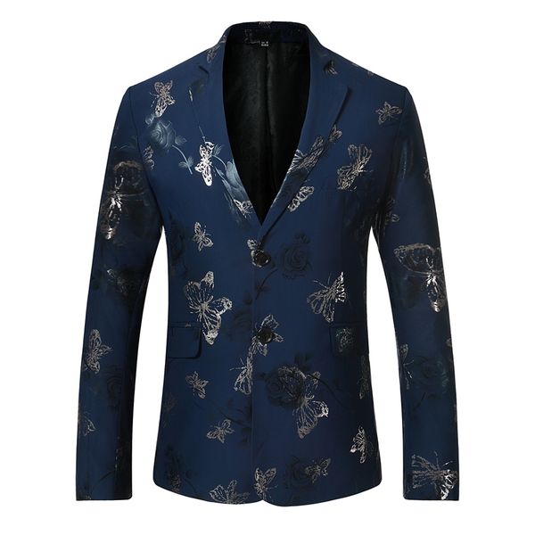 pyjtrl fashion blazer men floral pattern slim single breasted blazers jacket lj201103, White;black
pyjtrl fashion blazer men floral pattern slim single breasted blazers jacket lj201103, White;black