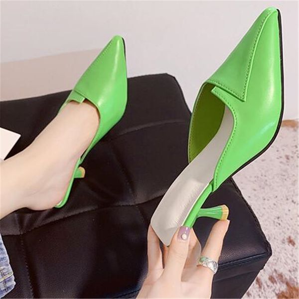 2021 new female summer six inches in women's high heels pointed to shoes fashion out sliders size of 34-40 orange white s7j9, Black
2021 new female summer six inches in women's high heels pointed to shoes fashion out sliders size of 34-40 orange white s7j9, Black
