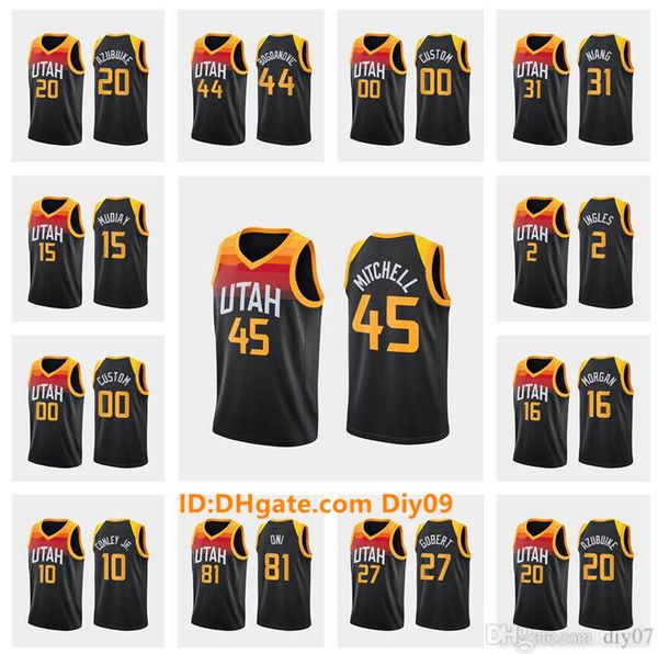 city donovan 45 mitchell utahs rudy gobert azubuike oni bogdanovic niang mudiay morgan conley jr. ingles basketball jerseys, Black;red
city donovan 45 mitchell utahs rudy gobert azubuike oni bogdanovic niang mudiay morgan conley jr. ingles basketball jerseys, Black;red