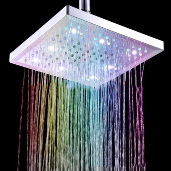 modern led square bathroom shower head with colorful lights feature for heads waterfall 8-inch polished
modern led square bathroom shower head with colorful lights feature for heads waterfall 8-inch polished