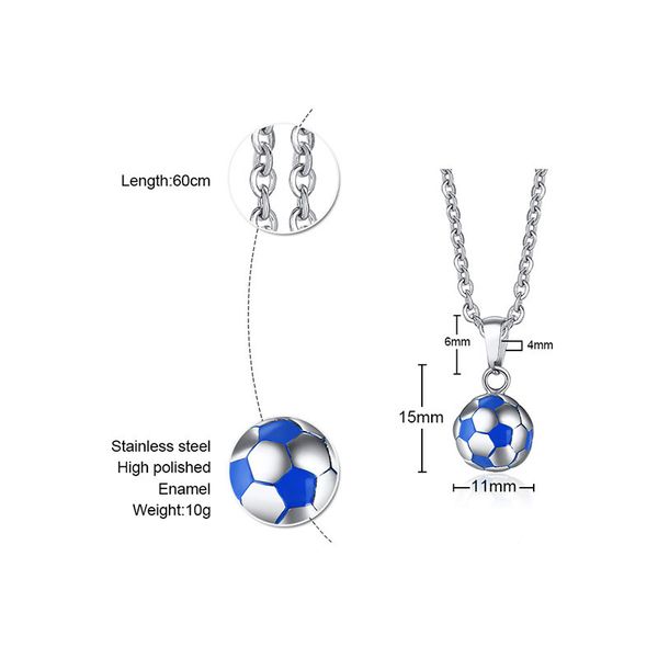 qwc che15 stainless steel necklace sell single 15mm football gift women jewelry q1209, Bronze;silver
qwc che15 stainless steel necklace sell single 15mm football gift women jewelry q1209, Bronze;silver