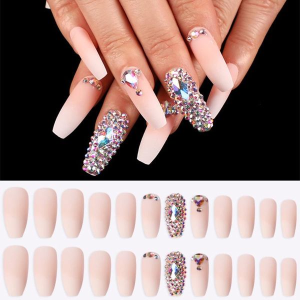 24pcs/set detachable false nails ballerina wearable coffin fake nails shiny rhinestone full cover nail tips manicure accessories, Red;gold
24pcs/set detachable false nails ballerina wearable coffin fake nails shiny rhinestone full cover nail tips manicure accessories, Red;gold
