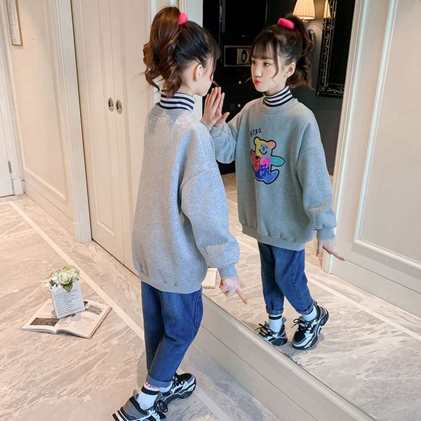 plush sweater autumn and 2020 bear new girls' thickened winter middle school children's pullover rq12, Black
plush sweater autumn and 2020 bear new girls' thickened winter middle school children's pullover rq12, Black