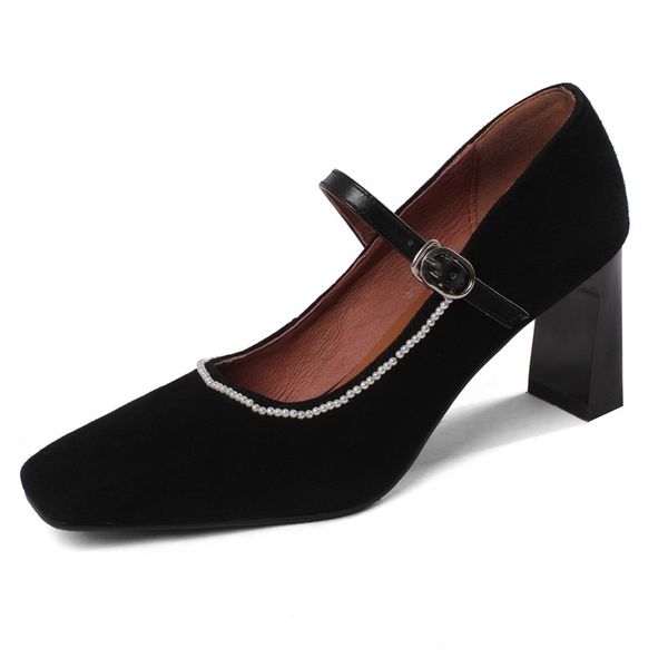 2021 women vintage high-quality dancing thick buckles high heels high-party shoes foot black women's 217x
2021 women vintage high-quality dancing thick buckles high heels high-party shoes foot black women's 217x
