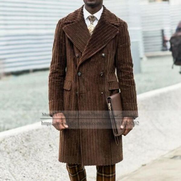 winter manteaux homme brown double breasted blazer corduroy men coat long wide lapel travel causal tailored businee jacket 2021, Black
winter manteaux homme brown double breasted blazer corduroy men coat long wide lapel travel causal tailored businee jacket 2021, Black
