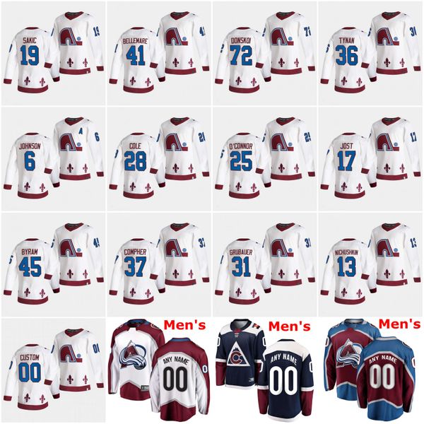 2021 reverse retro jersey colorado avalanche nathan mackinnon cale makar mikko rantanen gabriel landeskog girard nazem kadri joe sakic, Black;red
2021 reverse retro jersey colorado avalanche nathan mackinnon cale makar mikko rantanen gabriel landeskog girard nazem kadri joe sakic, Black;red
