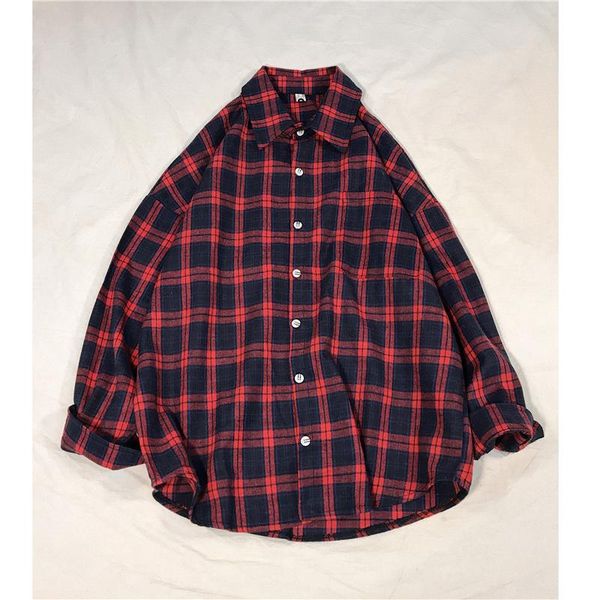 plaid shirt women spring autumn ins design retro loose casual shirt womens and blouses, White
plaid shirt women spring autumn ins design retro loose casual shirt womens and blouses, White