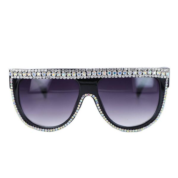 sunglasses fashion designer rhinestone women oversized flat square frame retro gradient lens, White;black
sunglasses fashion designer rhinestone women oversized flat square frame retro gradient lens, White;black