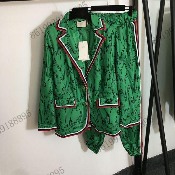 casual women pants sets tracksuit two piece suits letter-print lapel long-sleeved suit jacket + striped webbing edge elastic waist trousers, White
casual women pants sets tracksuit two piece suits letter-print lapel long-sleeved suit jacket + striped webbing edge elastic waist trousers, White