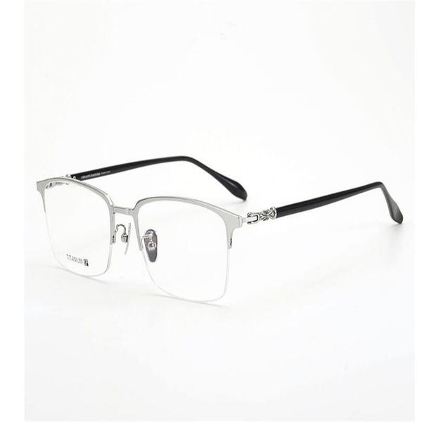 mongoten pure titanium retro men half rim myopia eyeglasses ultralight clear lens goggle brand design optical eyewear men, Black
mongoten pure titanium retro men half rim myopia eyeglasses ultralight clear lens goggle brand design optical eyewear men, Black
