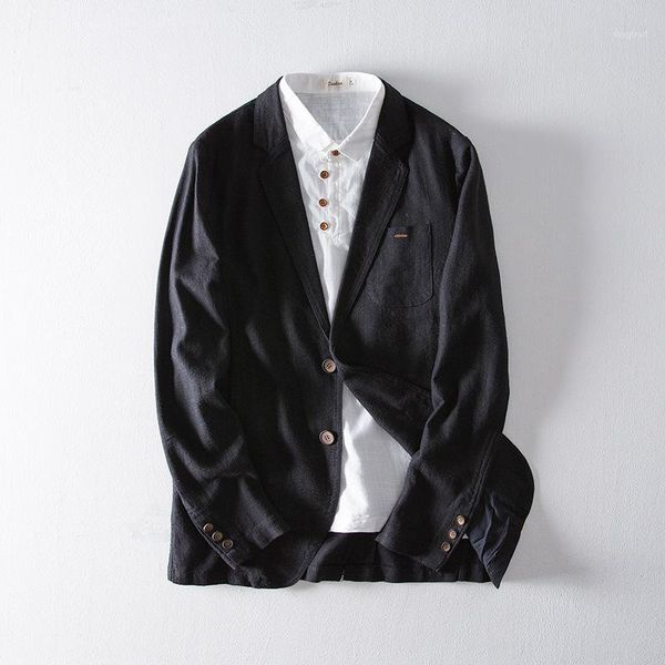2020 new retro linen suit jacket men casual long sleeve jacket solid colorcomfortable breathable natural linen 2020 new trend1, White;black
2020 new retro linen suit jacket men casual long sleeve jacket solid colorcomfortable breathable natural linen 2020 new trend1, White;black