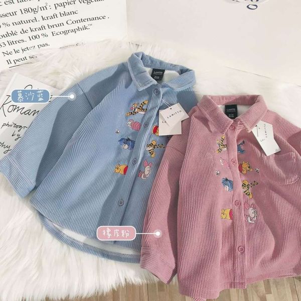 autumn lmt1110 new and winter children's cartoon embroidered shirt chao handsome corduroy top, Black
autumn lmt1110 new and winter children's cartoon embroidered shirt chao handsome corduroy top, Black